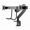 Gembird MA-DA2-04 Regulowane biurkowe ramię na 2 monitory, 17”-32”, do 8 kg