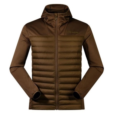 Kurtka hybrydowa męska Berghaus Vaskye Hooded Hybrid Jacket roz. M brązowa