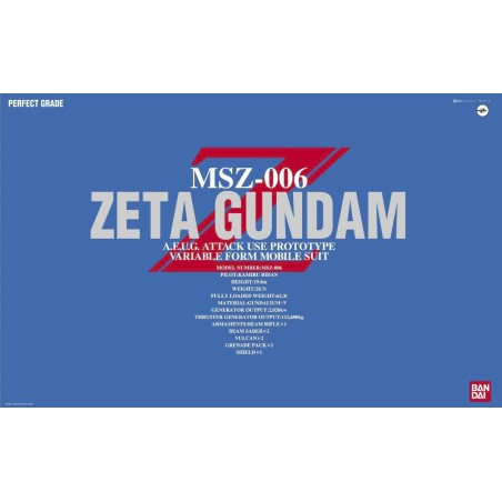PG 1/60 MSZ-006 ZETA GUNDAM