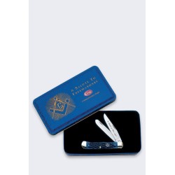 Scyzoryk Case Masonic Trapper SS Blue Bone