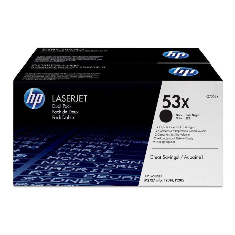 HP (Q7553XD) Nr 53X HP53X Dwupak HP 53X wkład (Q7553XD) HP (Q7553XD) Nr 53X HP53X Dwupak HP 53X wkład (Q7553XD)