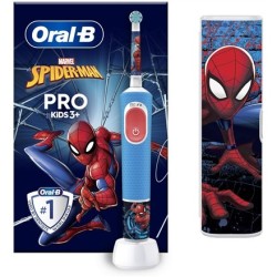 Doustny-B | Vitality PRO Spiderman dla dzieci | Elektryczna szczoteczka do zębów z etui podróżnym | Akumulator | Dla dzieci |