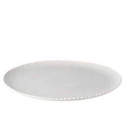 Duży talerz do ciasta Momenti - Biały, 34 cm