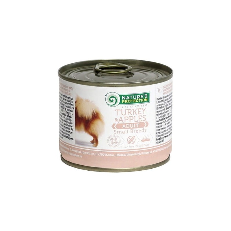Nature's Protection Dog Adult Small Breeds Indyk&Jabłka 200g dog food
