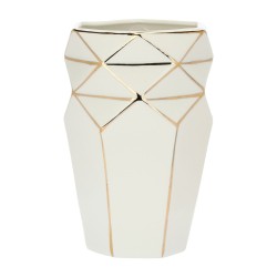 Porcelanowy wazon Cubismo - Beżowy, L
