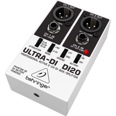 Behringer DI20 DI-box aktywny stereo
