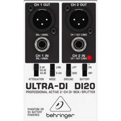 Behringer DI20 DI-box aktywny stereo