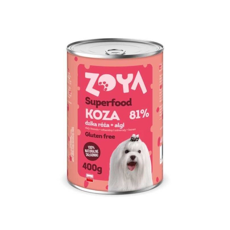 ZOYA Koza - Superfood - Karma mokra dla psów - 400g ZOYA Koza - Superfood - Karma mokra dla psów - 400g