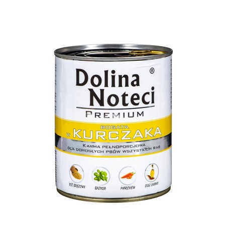 DOLINA NOTECI Premium bogata w kurczaka - mokra karma dla psa - 800g