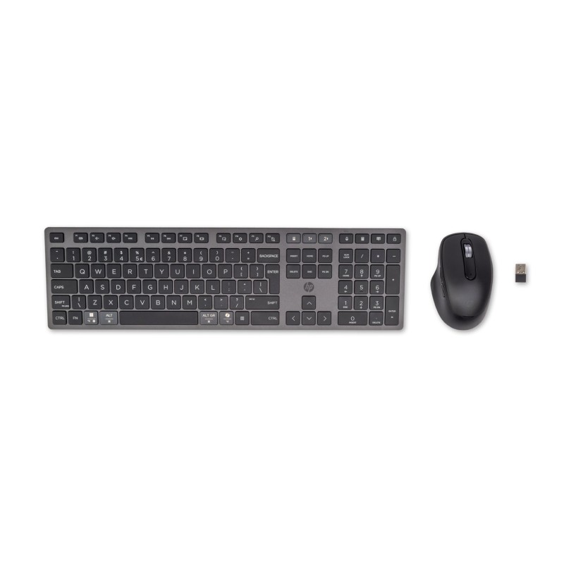 Zestaw klawiatura + mysz HP 720 Multi-Device Rechargeable Wireless Keyboard and Mouse Combo bezprzewodowe z akumulatorem czarne Zestaw klawiatura + mysz HP 720 Multi-Device Rechargeable Wireless Keyboard and Mouse Combo bezprzewodowe z akumulatorem czarne
