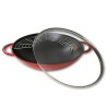 Wok żeliwny z pokrywką Staub - Czerwony, 37 cm