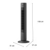 Philips | CX5535/11 | Wentylator wieżowy | Ciemnoszary | Średnica 31 cm | Liczba biegów: 3 | Oscylacja | Tak