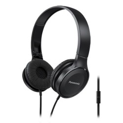 Słuchawki Panasonic RP-HF100ME-K (nauszne TAK - Przewodowy kolor czarny