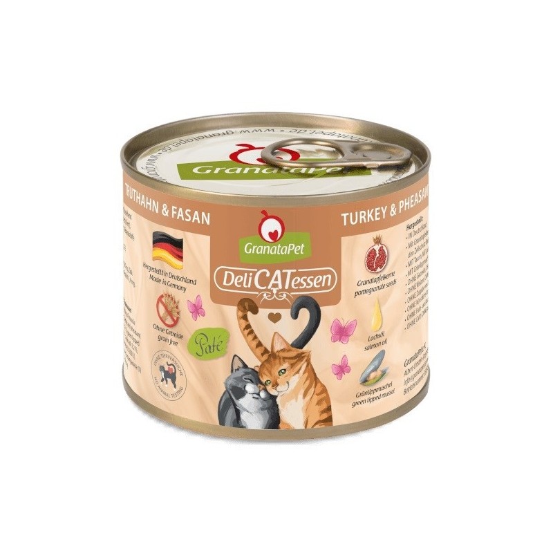 GranataPet DeliCatessen indyk i bażant karma mokra dla kota 200g GranataPet DeliCatessen indyk i bażant karma mokra dla kota 200g