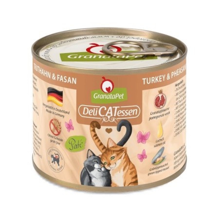 GranataPet DeliCatessen indyk i bażant karma mokra dla kota 200g