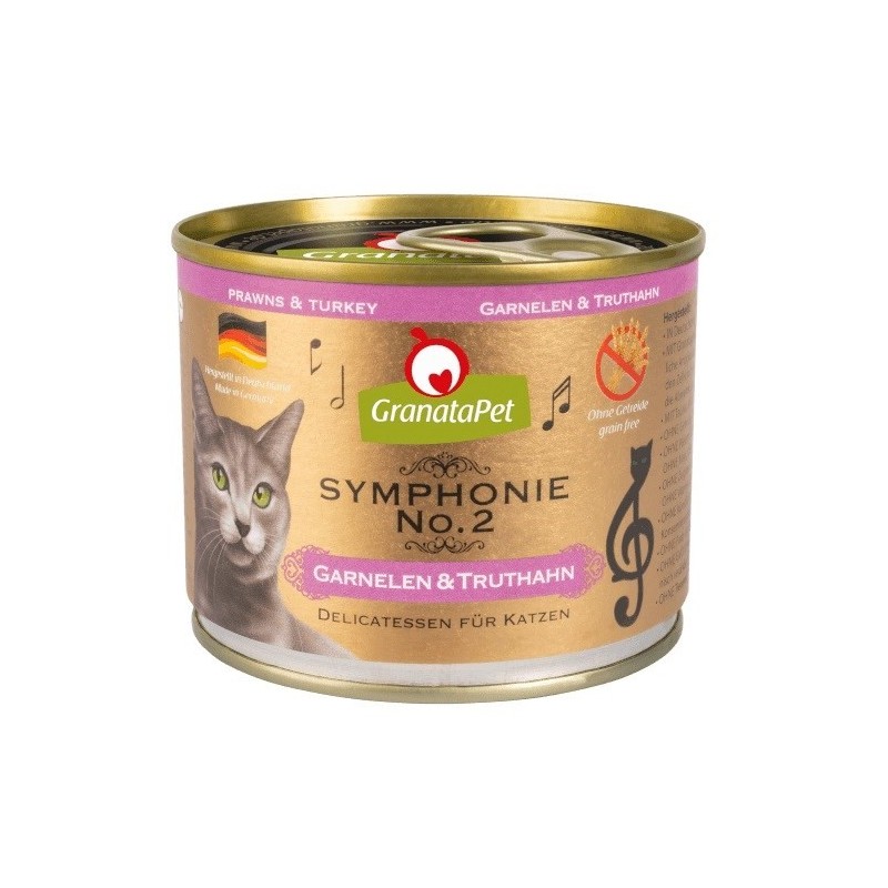 GranataPet Symphonie No.2 krewetki i indyk mokra karma dla kota 200g GranataPet Symphonie No.2 krewetki i indyk mokra karma dla kota 200g