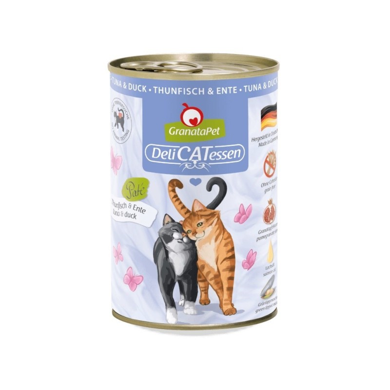 GranataPet DeliCatessen tuńczyk i kaczka mokra karma dla kota 400g GranataPet DeliCatessen tuńczyk i kaczka mokra karma dla kota 400g