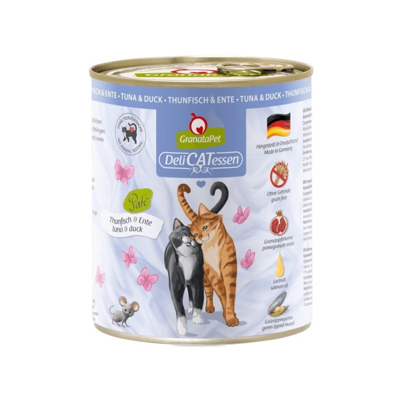 GranataPet DeliCatessen tuńczyk i kaczka mokra karma dla kota 800g GranataPet DeliCatessen tuńczyk i kaczka mokra karma dla kota 800g