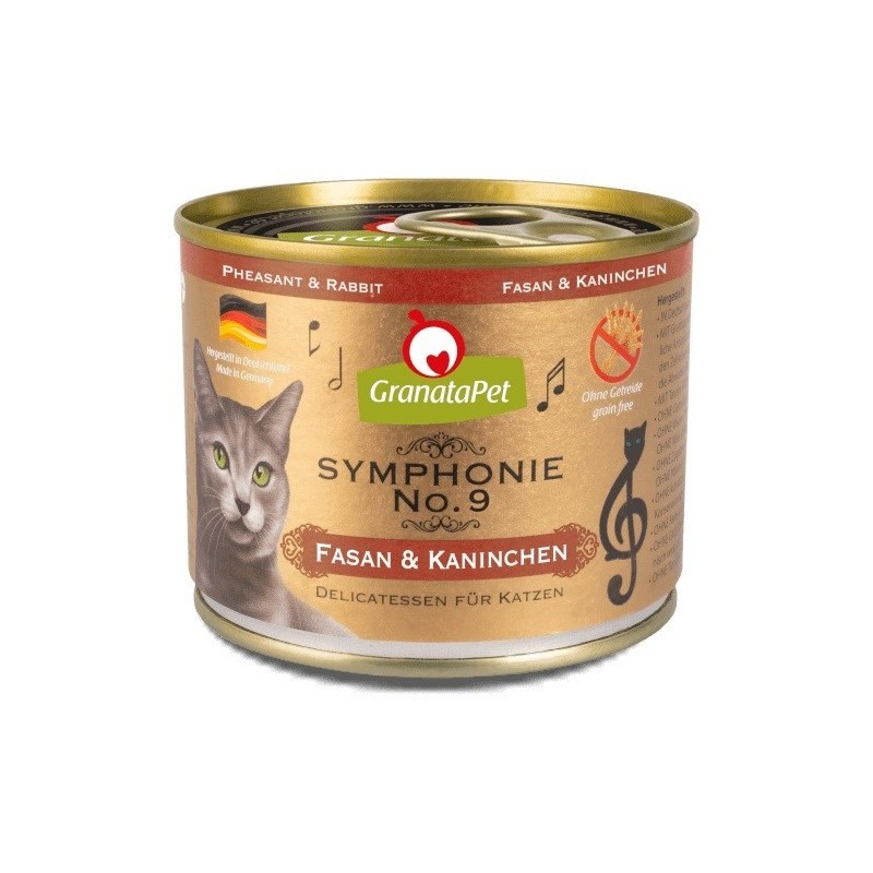 GranataPet Symphonie No.9 - bażant i królik mokra karma dla kota 200g GranataPet Symphonie No.9 - bażant i królik mokra karma dla kota 200g