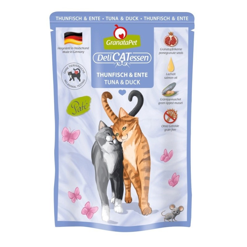 GranataPet DeliCatessen tuńczyk i kaczka, karma mokra dla kota 85g GranataPet DeliCatessen tuńczyk i kaczka, karma mokra dla kota 85g