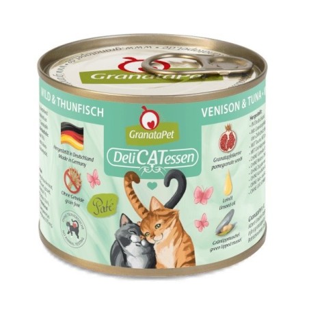GranataPet DeliCatessen dziczyzna i tuńczyk karma mokra dla kota 200g