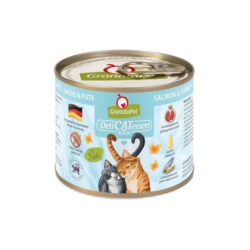 GranataPet DeliCatessen łosoś i indyk karma mokra dla kota 200g GranataPet DeliCatessen łosoś i indyk karma mokra dla kota 200g