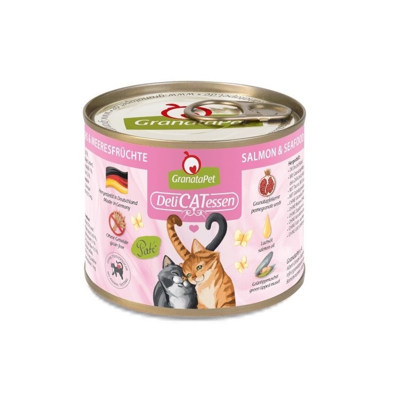 GranataPet DeliCatessen łosoś i owoce morza karma mokra dla kota 200g