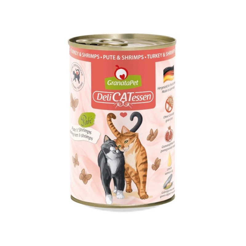 GranataPet DeliCatessen indyk i krewetki mokra karma dla kota 400g GranataPet DeliCatessen indyk i krewetki mokra karma dla kota 400g
