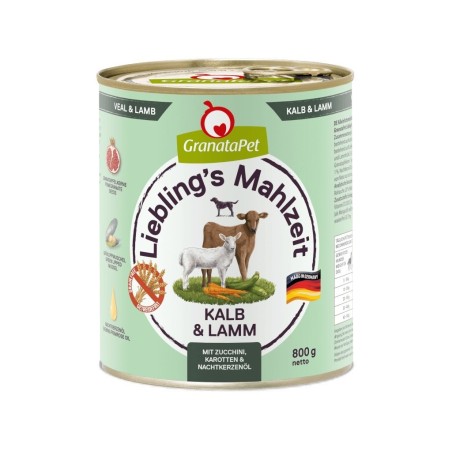 GranataPet Liebling´s Mahlzeit cielęcina i jagnięcina mokra karma dla psa 800g