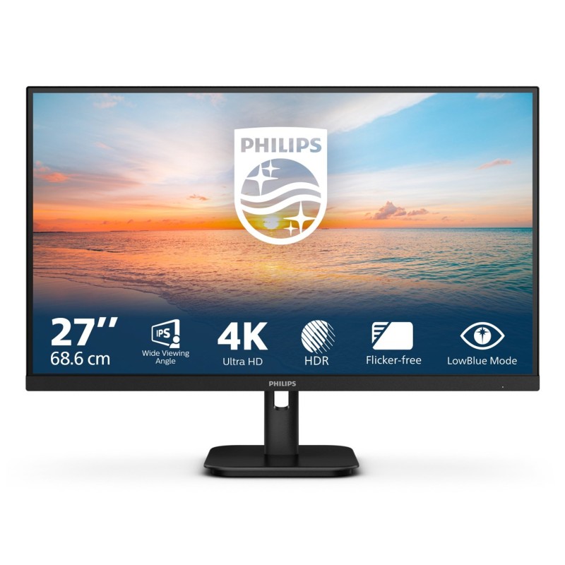 Philips 27E1N1800A/00 monitor komputerowy 68,6 cm (27") 3840 x 2160 px 4K Ultra HD LED Czarny Philips 27E1N1800A/00 monitor komputerowy 68,6 cm (27") 3840 x 2160 px 4K Ultra HD LED Czarny
