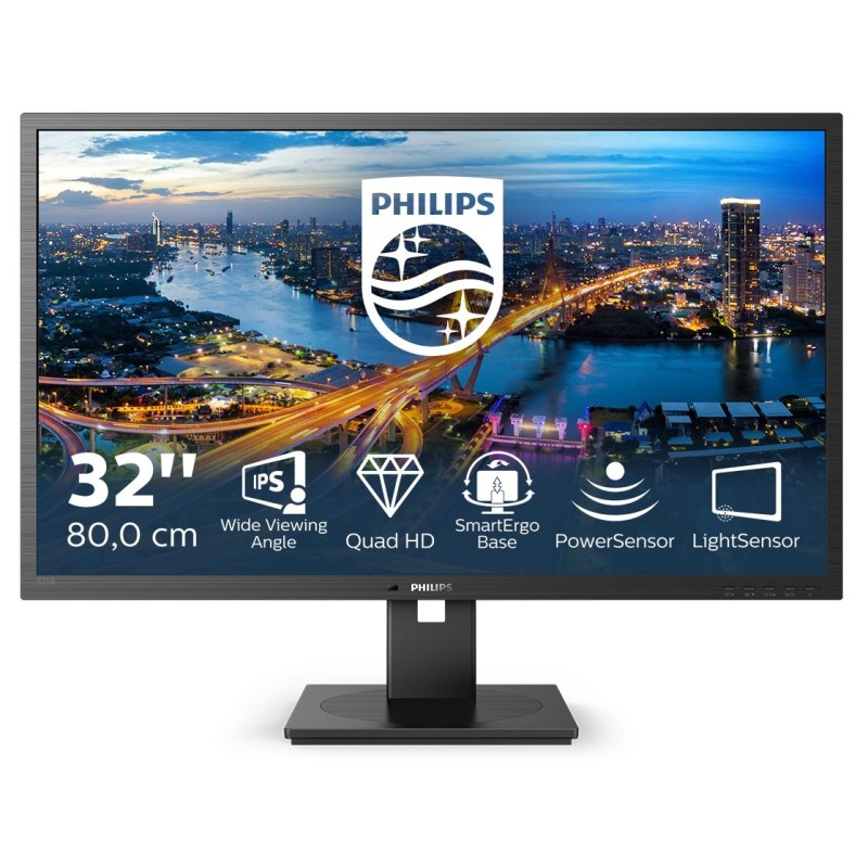 Philips B Line 325B1L/00 monitor komputerowy 80 cm (31.5") 2560 x 1440 px 2K Ultra HD LCD Czarny Philips B Line 325B1L/00 monitor komputerowy 80 cm (31.5") 2560 x 1440 px 2K Ultra HD LCD Czarny
