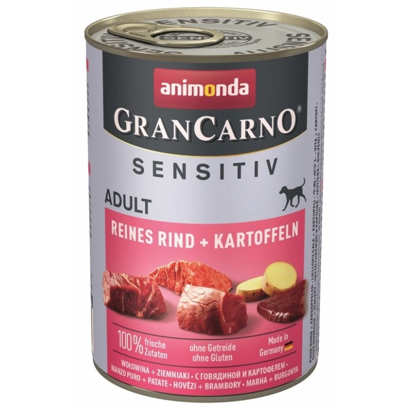 ANIMONDA Grancarno Sensitiv wołowina z ziemniakami - mokra karma dla psa - 400g ANIMONDA Grancarno Sensitiv wołowina z ziemniakami - mokra karma dla psa - 400g