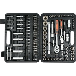 Zestaw kluczy 108 elementów 1/2", 1/4" T58685 STHOR