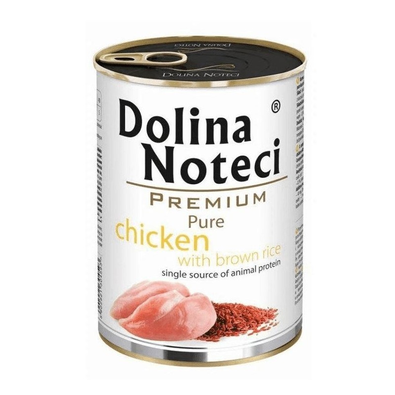 DOLINA NOTECI Premium Pure bogata w kurczaka z ryżem - mokra karma dla psa - 400g DOLINA NOTECI Premium Pure bogata w kurczaka z ryżem - mokra karma dla psa - 400g