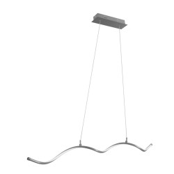 Lampa sufitowa LED Activejet AJE-SARA, srebrna, światło neutralne białe, 1690 lm.