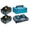 Zestaw zasilający 18V 2x6,0Ah (BL1860Bx2+DC18RD) MAKPAC MAKITA