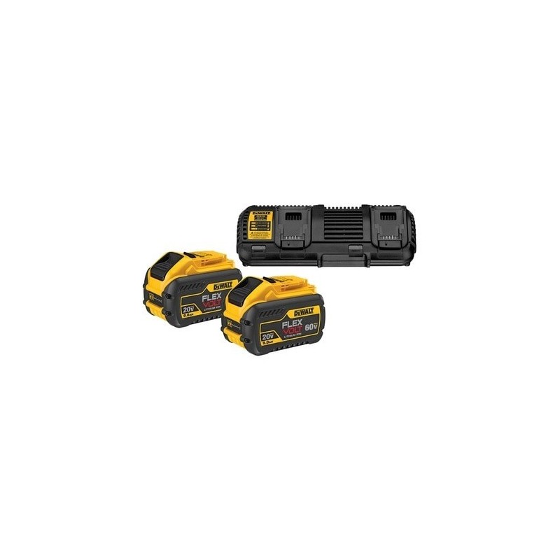 Zestaw flexvolt 2x9.0Ah+ład.DEWALT DCB132X2-QW