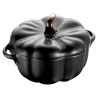 Mini garnek ZWILLING STAUB 40508-549-0 Mini Cocotte Pumpkin okrągły dynia - czarny 700ml