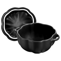 Mini garnek ZWILLING STAUB 40508-549-0 Mini Cocotte Pumpkin okrągły dynia - czarny 700ml