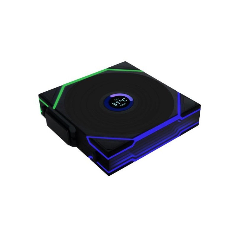 Wentylator Lian Li UNI FAN TL Wireless LCD Lüfter ARGB PWM Reverse Blade 120mm czarny