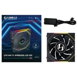 Wentylator Lian Li UNI FAN TL Wireless LCD Lüfter ARGB PWM Reverse Blade 120mm czarny