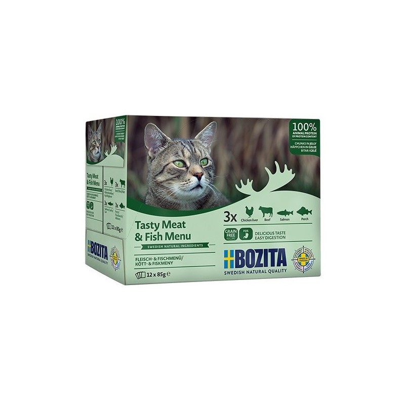 Bozita Kawałki w Sosie z Rybą i Mięsem-12 x 85g Bozita Kawałki w Sosie z Rybą i Mięsem-12 x 85g