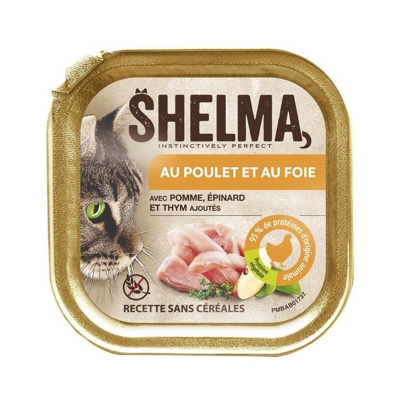 SHELMA Alucup - pełnoporcjowa bezzbożowa karma dla dorosłych kotów. Z kurczakiem i wątróbką 100g SHELMA Alucup - pełnoporcjowa bezzbożowa karma dla dorosłych kotów. Z kurczakiem i wątróbką 100g