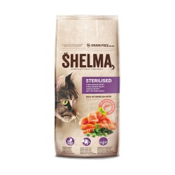 SHELMA karma sucha dla kotów sterylizowanych. Z łososiem 8kg