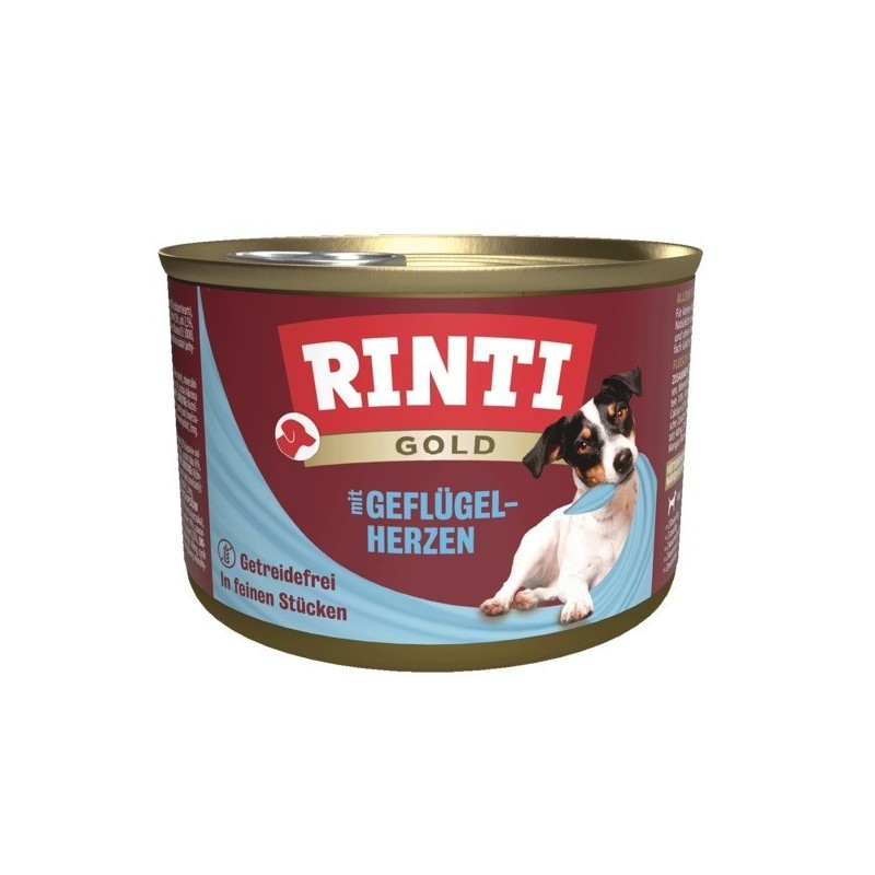Rinti Gold Serca drobiowe puszka 185g Rinti Gold Serca drobiowe puszka 185g