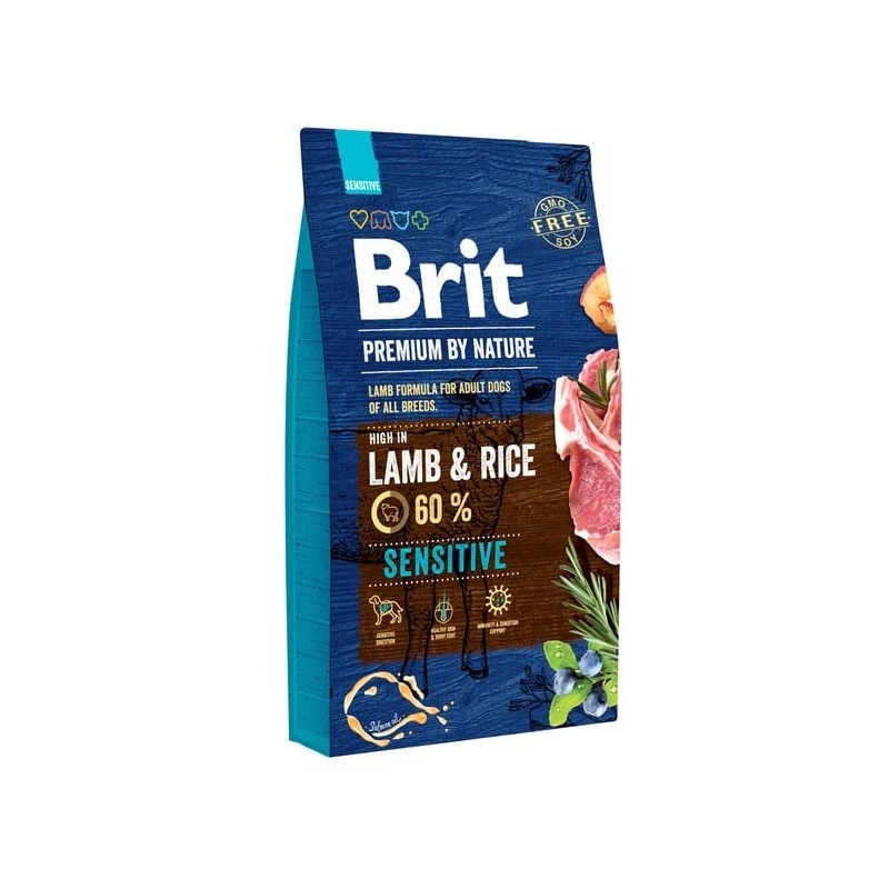 BRIT Premium by Nature Adult Sensitive Lamb and Rice - sucha karma dla psa - 8 kg BRIT Premium by Nature Adult Sensitive Lamb and Rice - sucha karma dla psa - 8 kg