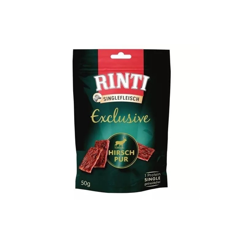 Rinti Singlefleisch Exclusive przysmak jeleń 50g Rinti Singlefleisch Exclusive przysmak jeleń 50g