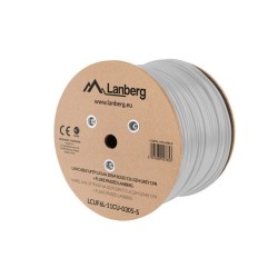 LANBERG KABEL UFTP KAT. 6A 305M DRUT CU LSZH SZARY CPR+FLUKE PASSED