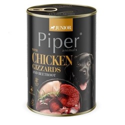 DOLINA NOTECI Piper Junior z żołądkami z kurczaka i burakiem mokra karma dla psa 400g
