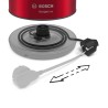 Bosch TWK3P424 czajnik elektryczny 1,7 l 2400 W Szary, Czerwony